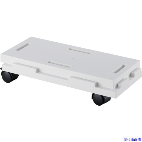 ■SANKO pla 平台車 350060 連結できるラクゴロ 13 ホワイト 146×312×70 350060(7237050)×32[送料別途お見積り][法人限定][掲外取寄]