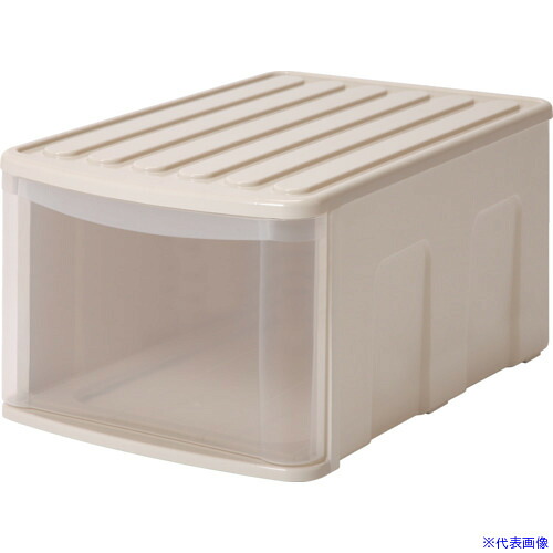 ■SANKO pla 衣装ケース 513976 シンクセルト 55SD ソフトベージュ 380×550×280 513976(7237084)×4[送料別途お見積り][法人限定][掲外取寄] 10,768円
