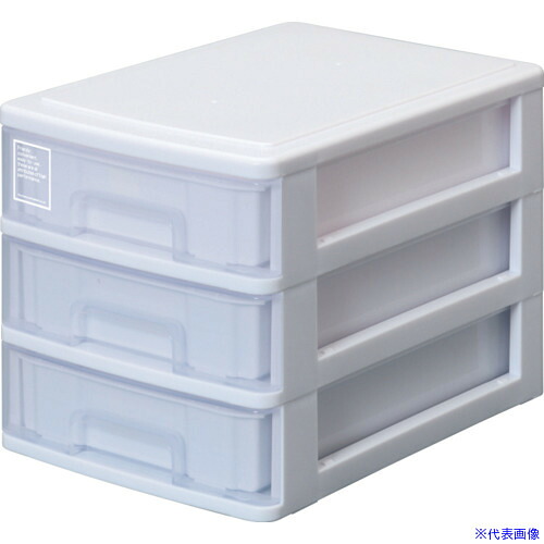 ■SANKO pla 多段収納ボックス 431561 シルキー 503 ホワイト 182×265×190 431561(7238610)×24[送料別途お見積り][法人限定][掲外取寄]