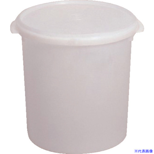 ■SANKO pla 食品保存容器 550216 シール容器 A－80 ホワイト φ250×φ250×240 550216(7240148)×60[送料別途お見積り][法人限定][掲外取寄]