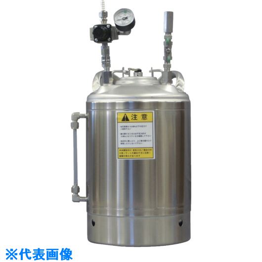 ■扶桑 ステン圧送タンクCT&minus;N10L Lゲージ付 CTN10L(7316631)[法人限定][外直送元]｜ファーストFACTORY