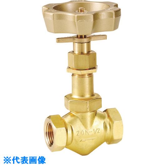 ■Fujikin 黄銅製ニードルバルブ1B プロペラナット付き DH12LFR(7323581)[送料別途お見積り][法人限定][外直送]