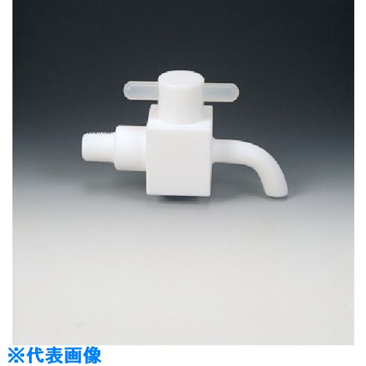 ■フロンケミカル フッ素樹脂(PTFE)ドレンコック R3/8 NR1001002(7349483)[送料別途お見積り][法人限定][掲外取寄]