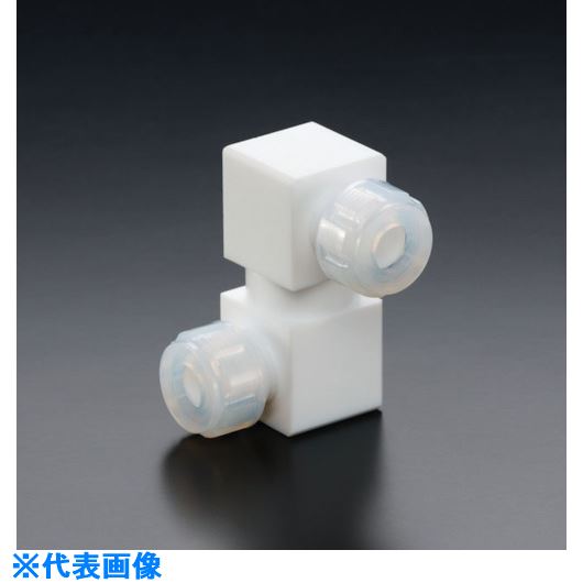 ■フロンケミカル フッ素樹脂フレキシブル接続ジョイント 1/4パイ×1/2パイ NR1650013(7353901)[送料別途見積り][法人・事業所限定][掲外取寄]