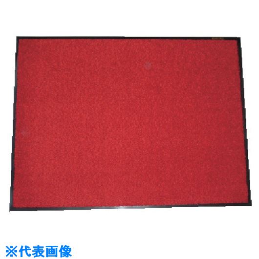 ■コンドル 屋内用ホコリ落し用マット ロンステップマット#18 900mm&times;1800mm R5R 赤 F118(R)(7365641)[送料別途お見積り][法人限定][掲外取寄]｜ファーストFACTORY