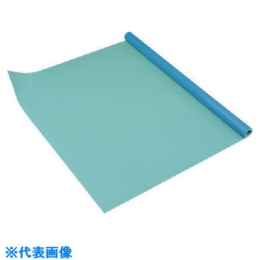 ■コンドル 床保護シート ニュ－フロアシ－ト 0.42mm厚 幅1370mm×50m ライトグリーン F1644250(7368941)×50[送料別途お見積り][法人限定][掲外取寄]