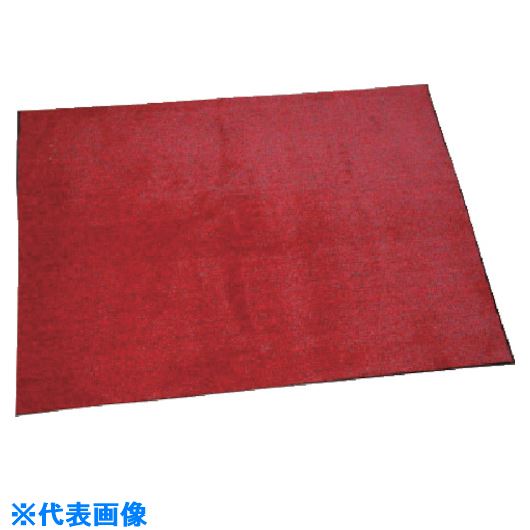 ■コンドル ニュー吸水マット #18 900mm&times;1800mm 赤 F17618(R)(7369123)[送料別途お見積り][法人限定][掲外取寄]｜ファーストFACTORY