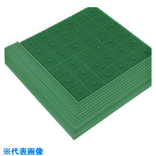 ■コンドル エバック 別注カット品 屋外用マット スターマット 広幅縁付 G.GR.R(1平米あたり) F9ORFW(7370181)[送料別途お見積り][法人限定][掲外取寄]