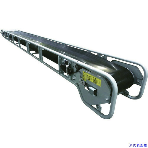 ■KYC レギュラーコンベヤ バラ物用コンベヤ 幅350mm&times;機長4m 2点キャリアローラー式 KMVA354(7512945)[送料別途お見積り][法人限定][直送]｜ファーストFACTORY