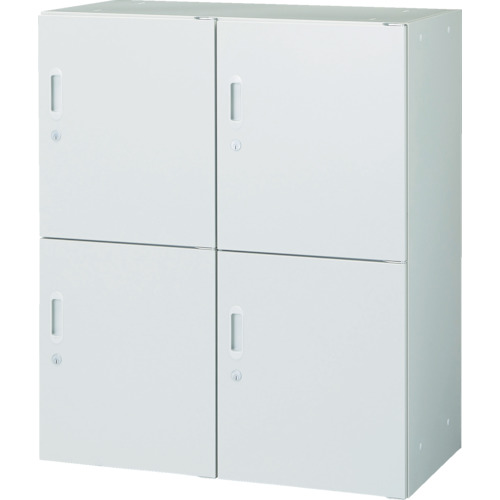 ■TRUSCO ユニット型壁面書庫 片開パーソナル2列2段 H1050 W色 ULW11(7658125)[法人限定][直送元]｜ファーストFACTORY