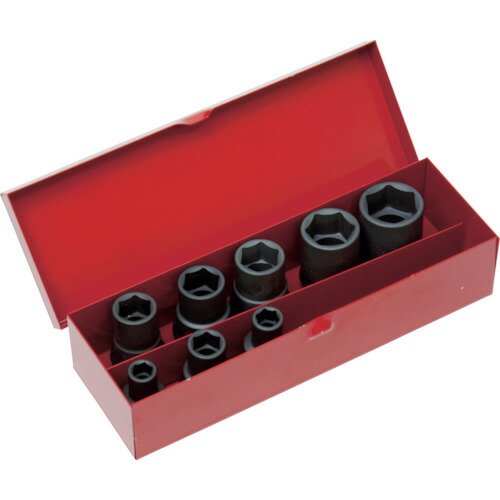 ■TRUSCO インパクト用ソケット8個組セット 差込角9.5mm T38SET(7683600)