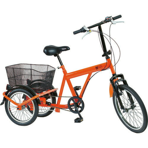 ■TRUSCO 災害時用ノーパンク三輪自転車 ハザードランナートライ THR5503(7690215)[送料別途お見積り][法人限定]