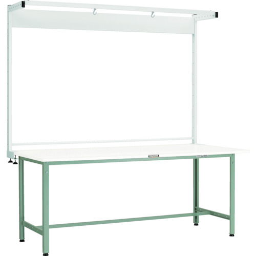 ■TRUSCO 軽荷重作業台(300kg)AE型 1800X750XH1948(全高) ツールハンガー付 ダークグレー色 AE1800THNDG(7701578)[法人限定][直送元]｜ファーストFACTORY