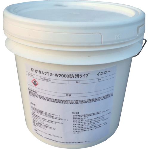 ■シロキ ゆかセルフ 防滑タイプ イエロー 4KG 7760226(7840365)[法人限定][外直送元]