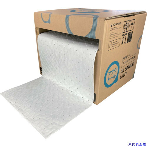 ■JOHNAN 油吸収材 アブラトール ロールディスペンサーボックス付き PCR40(7901241)