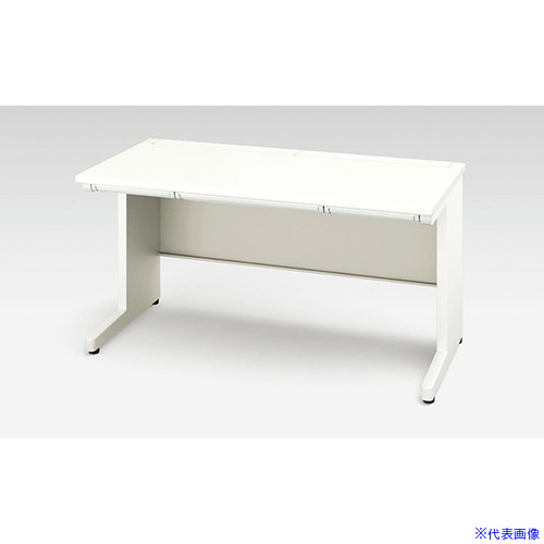 ■NAIKI 平デスク XEHH型/天板:ホワイト 本体:クリアーホワイト/W1400&times;D700&times;H720 XEHH147FWH(7923554)[送料別途お見積り][法人限定][直送]｜ファーストFACTORY