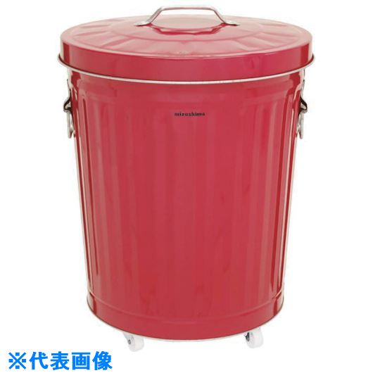 ■ミヅシマ ダストBOX33C レッド 3670341(8020875)[送料別途お見積り][法人限定][外直送]｜ファーストFACTORY