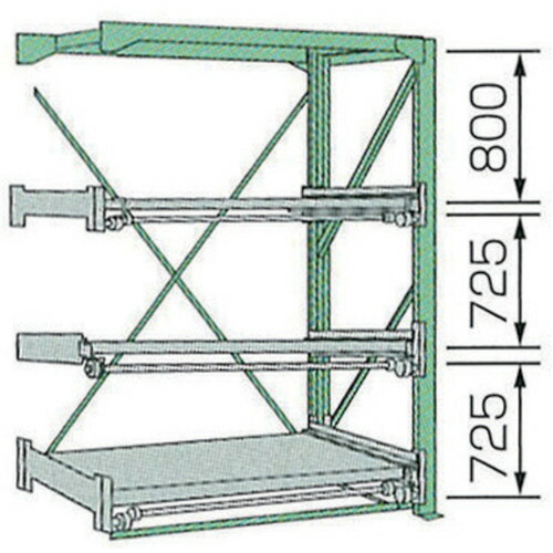 ■KDS スライドラックSSR10－2812－3FR SSR1028123FR(8050915)[送料別途お見積り][法人限定][直送]