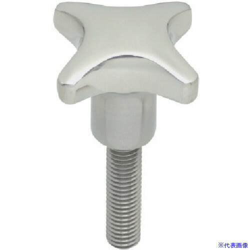 ■イマオ ステンレスクロスノブ(オネジ) 外径63mm ねじ径M12×1.75 CK63X40SUS(8061102)[送料別途お見積り][法人限定][掲外取寄] 4,339円