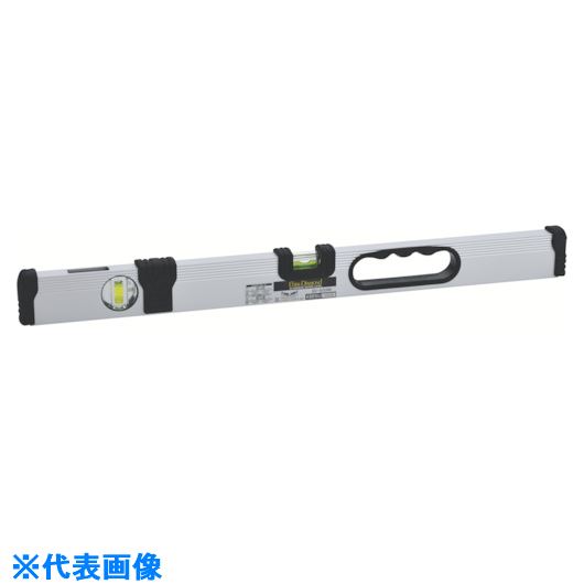 ■エビスダイヤモンド 磁石付Gレベル・土木用 シルバー 600mm ED60GMN(8066763)[送料別途お見積り][法人限定][掲外取寄]