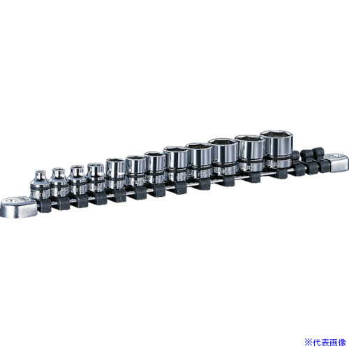 ■ネプロス 9.5sq.ソケットセット(12コ組) 差込数9.5mm 6角 NTB312A(8070548)