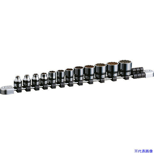 ■ネプロス 9.5sq.ソケットセット(12コ組) 差込数9.5mm 6角 12角 NTB312XA(8070549)｜ファーストFACTORY