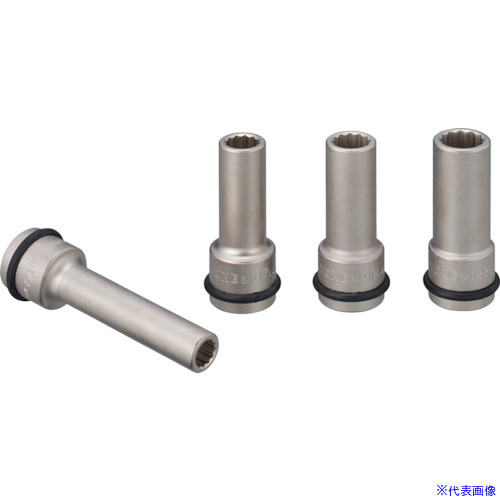■TONE インパクト用ソケットセット(自動車整備用) ヘッドボルトフライホイルソケットセット 4pcs AD604(8109142)