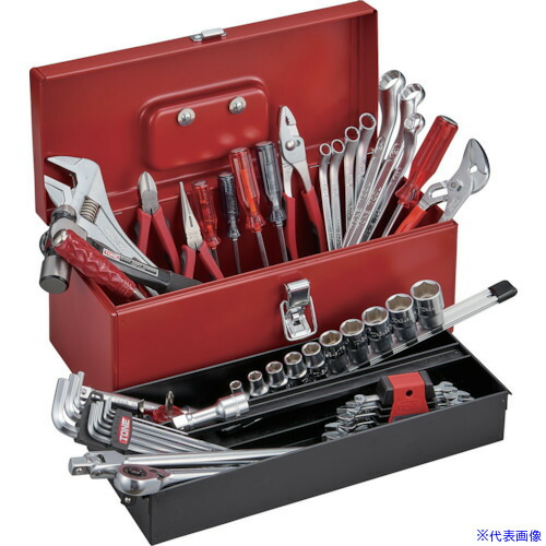 ■TONE 整備用工具セット ツールセット 43pcs レッド TSA4120(8109349)