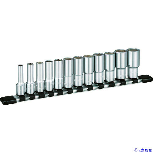 ■TONE ディープソケットセット(インチ) (6角・ホルダー付) 吋目 12pcs 差込角9.5mm HSBL312(8109586)｜ファーストFACTORY 8,143円