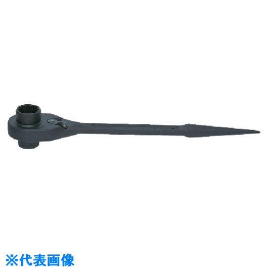 ■Ko-ken 両口シノ付ラチェット 対辺22&times;24mm 17222X24(8117528)[送料別途見積り][法人・事業所限定][掲外取寄]｜ファーストFACTORY