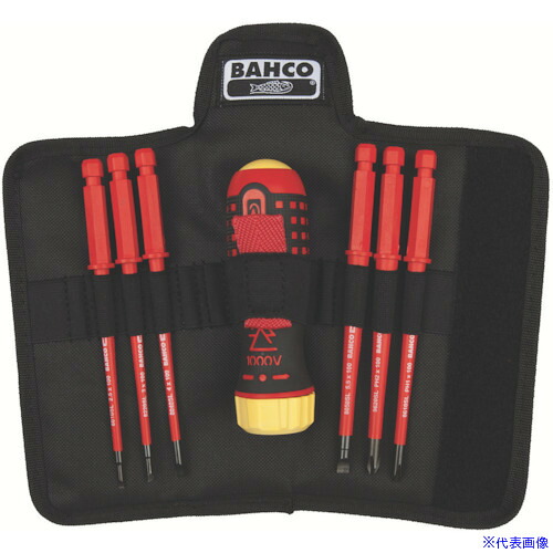 ■BAHCO 絶縁ドライバーセット PZ6ブレード+ハンドル 808062(8132506)[送料別途お見積り][法人限定][掲外取寄]