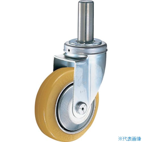 ■ハンマー 差込み旋回式ウレタン車輪(スチールホイール・ローラーベアリング)150mm 420SKURB150(8142879)[送料別途お見積り][法人限定][掲外取寄]