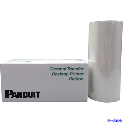 ■PANDUIT 熱転写プリンタ用インクリボン レジン 白 RMER4WH(8146531)