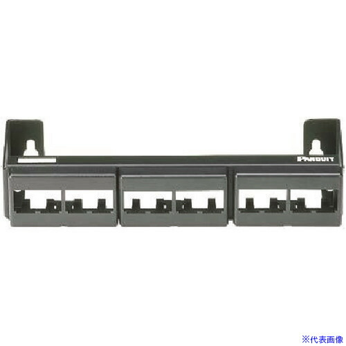 ■PANDUIT 12ポート用壁面取付パッチパネル枠 一体型 CWPP12WBL(8146611)×10[送料別途お見積り][法人限定][メーカー取寄]