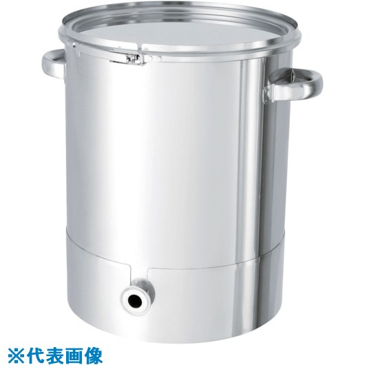 ■MONOVATE ステンレスタンク片テーパー型バンド式密閉式容器25L KTTCTL33(8147144)[法人・事業所限定][外直送元]
