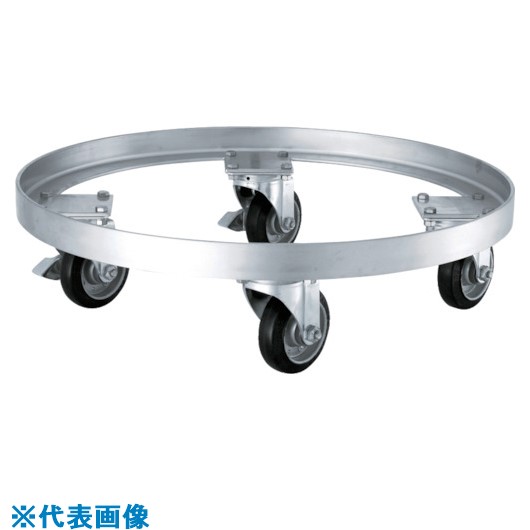 ■MONOVATE テーパー型容器用専用台車(SSゴム車) KM565HTP(8147269)[法人・事業所限定][外直送元]｜ファーストFACTORY