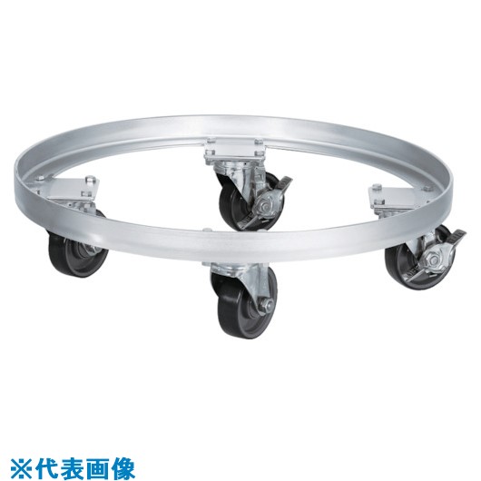 ■MONOVATE テーパー型容器用専用台車(SUSウレタン車) KMS565HTP(8147281)[法人・事業所限定][外直送元]｜ファーストFACTORY