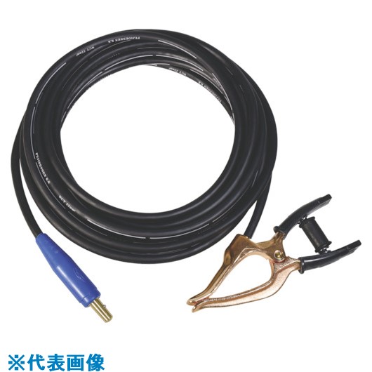■NICHIDO アースクリップ(オスジョイント付) 10m WCT22sq NAEJ10(8147547)[送料別途お見積り][法人限定][掲外取寄]