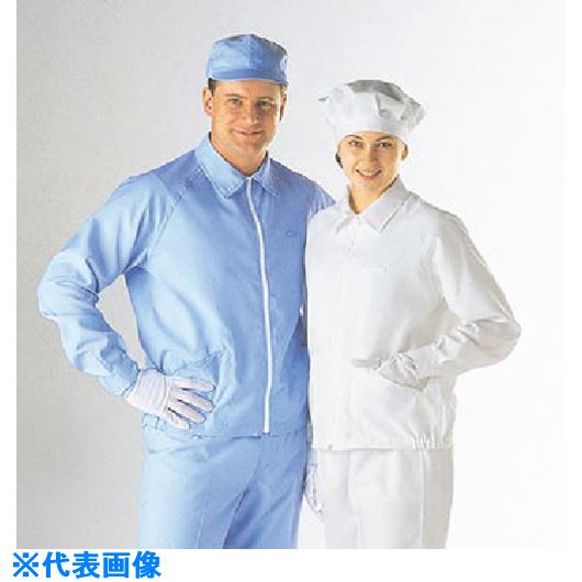 ■GOLDWIN クリーンルームウェアLL青 青 PP2403LL(B)(8161572)[送料別途お見積り][法人限定][掲外取寄]