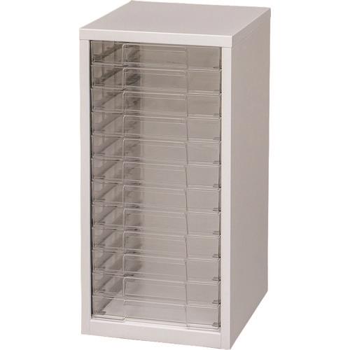 ■IRIS 252079 スチールフロアケース SFE－6120 ホワイト/クリア SFE6120WH(8178812)[法人限定][外直送元]