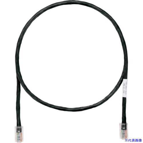■PANDUIT カテゴリ5EUTPパッチコード 2m 黒 UTPCH2MBLY(8180755)×10[送料別途お見積り][法人限定][掲外取寄]