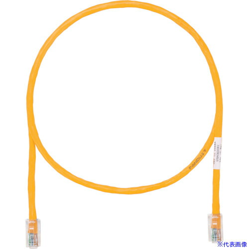 ■PANDUIT カテゴリ5EUTPパッチコード 2m オレンジ UTPCH2MORY(8180759)×10[送料別途お見積り][法人限定][掲外取寄]