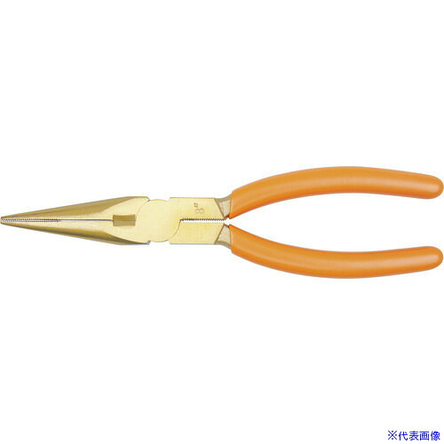 ■BAHCO 防爆ノンスパーキングロングノーズプライヤー 鉄線切断1.0mm 全長160mm NSB406160(8183111)