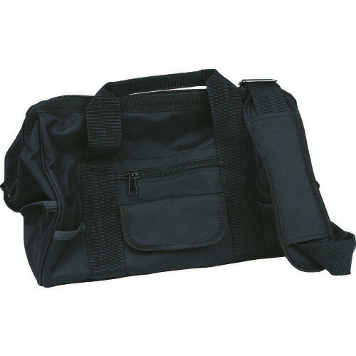 ■TRUSCO ツールバッグ 390X230X260 24ポケット ブラック色 TTB470YBK(8183257)