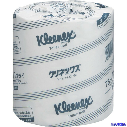 ■クレシア トイレットペーパー クリネックストイレットロール 75mシングル(10820/10821) 10821(8185102)