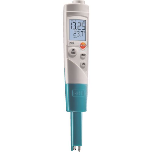 ■TESTO pH計 testo 206－1 液体用電極一体型 TESTO2061(8193711)[送料別途お見積り][法人限定][掲外取寄]