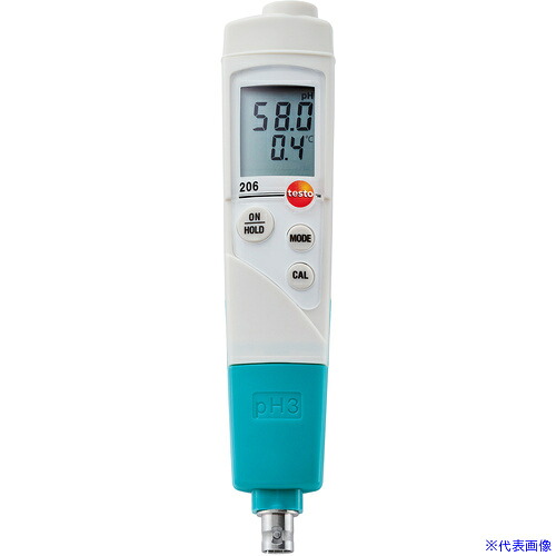 ■TESTO pH計 testo 206－3 電極プローブ接続式pH計 TESTO2063(8193715)[送料別途お見積り][法人限定][掲外取寄]