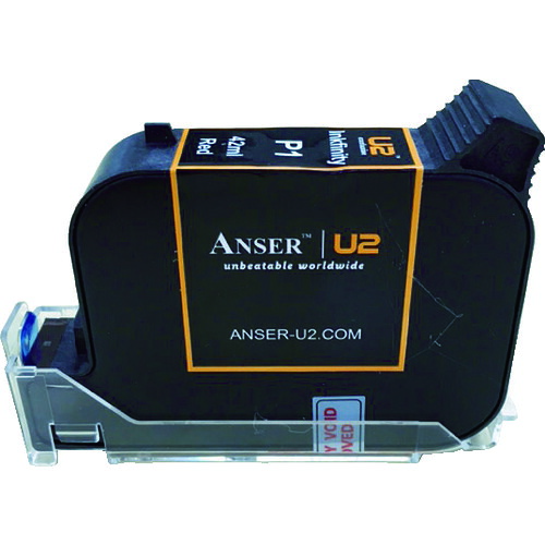 ■テクノマーク U2用42ccインク 赤 AU2030018(8194053)[送料別途お見積り][法人限定][メーカー取寄]