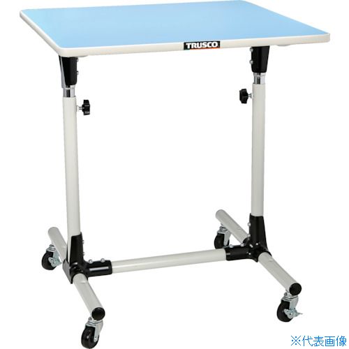 ■TRUSCO ジャスト 600X600XH700-950 車輪付 JM6060C(8195112)[法人限定][直送元]