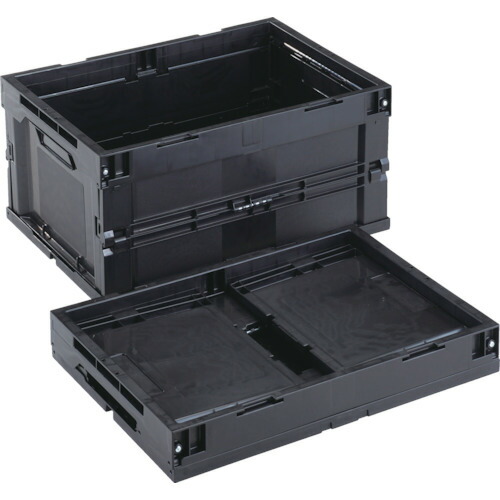 ■RISU 導電性コンテナ 609942 折りたたみコンテナーCB－S41A黒 CBES41ABK(8219147)[送料別途お見積り][法人限定][外直送]